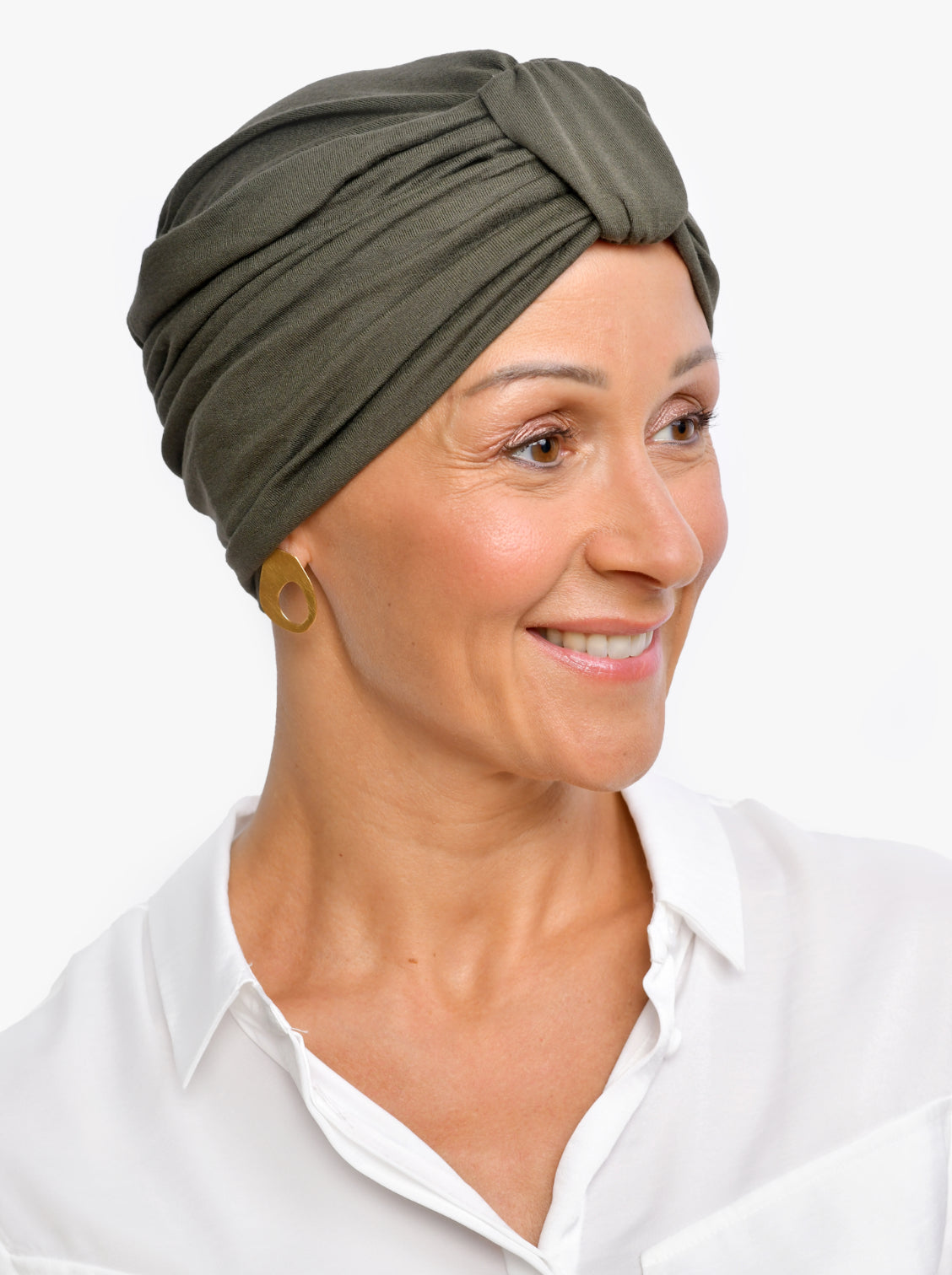 Turban mutsje Sophia – Kaki