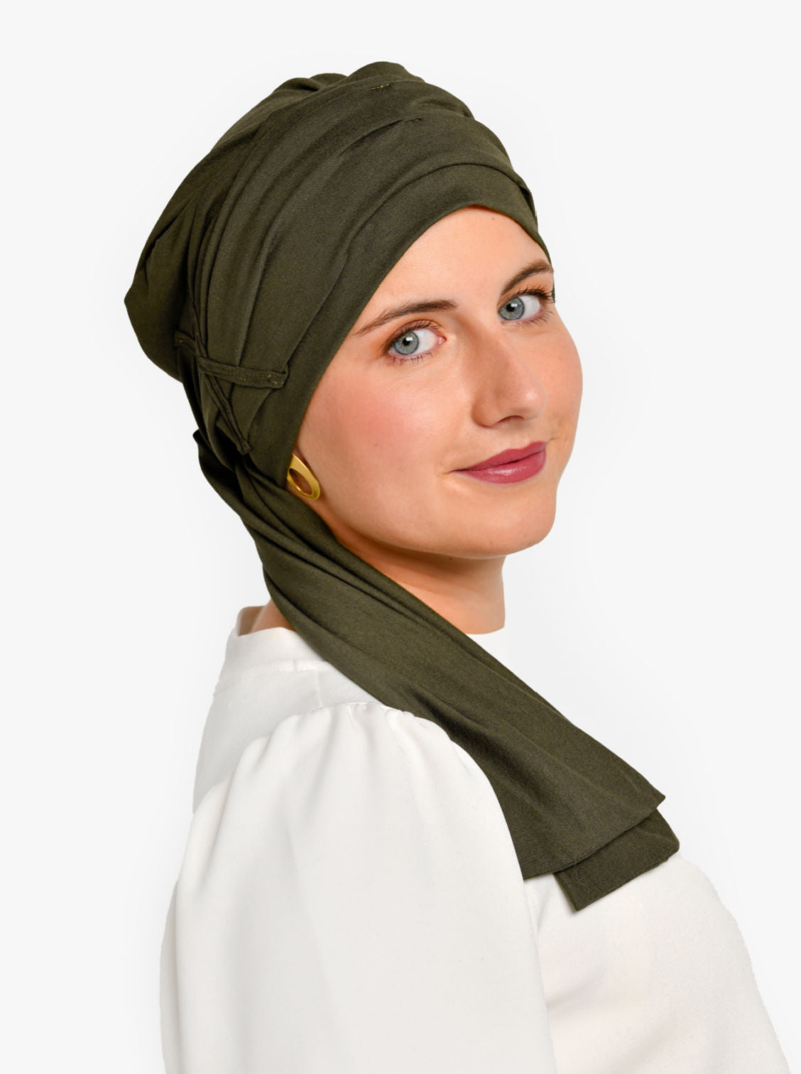 Chemo sjaal Liz - Kaki