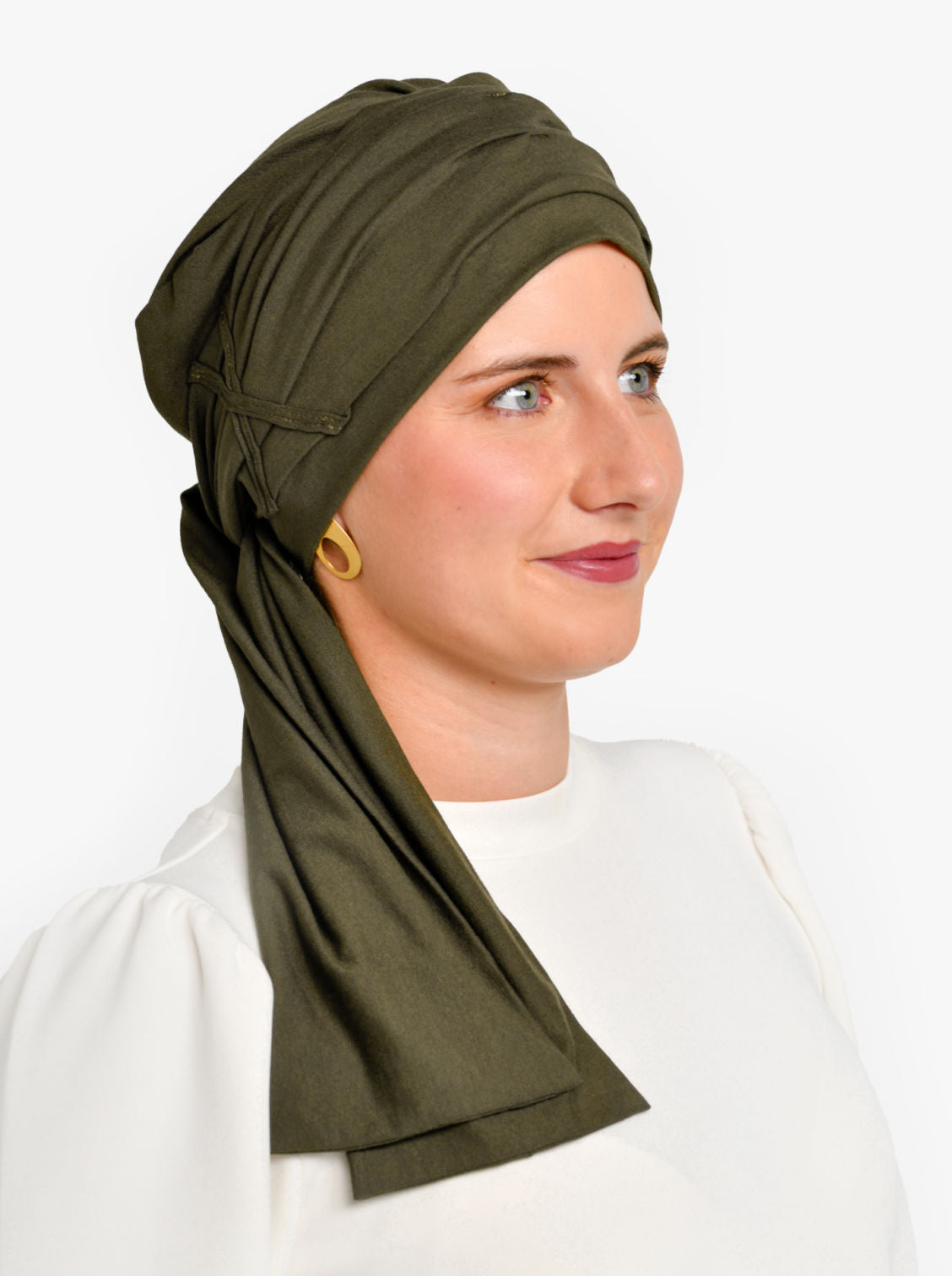 Chemo sjaal Liz - Kaki