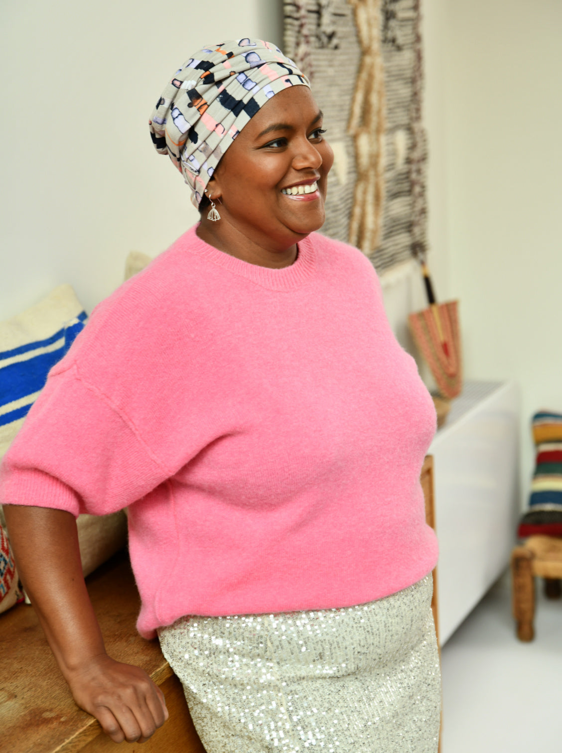 Foulard chimio Liz - Jasmin