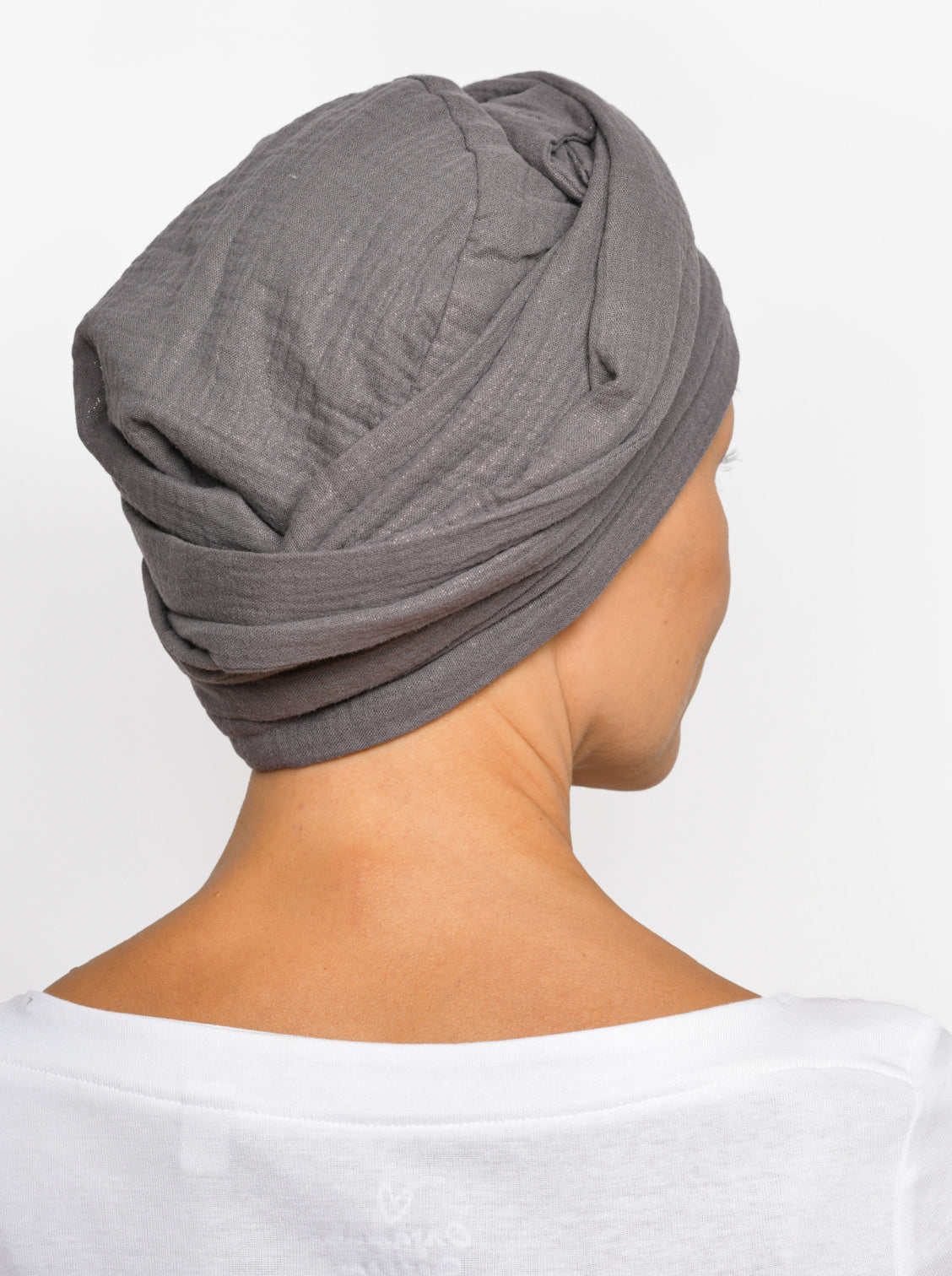 grijze sjaal chemo knopen