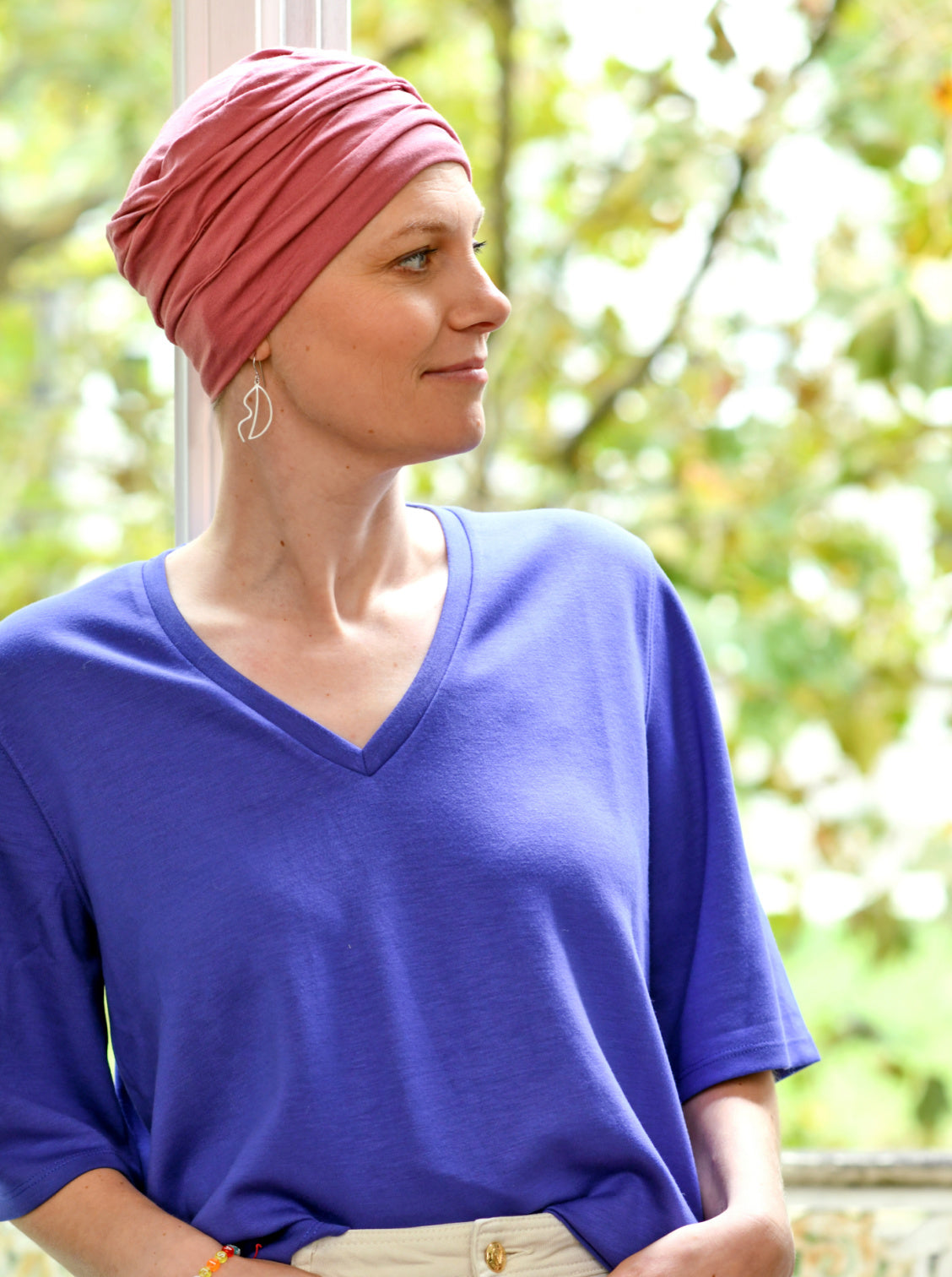 Chemo mutsje Marlene - Soft Rose
