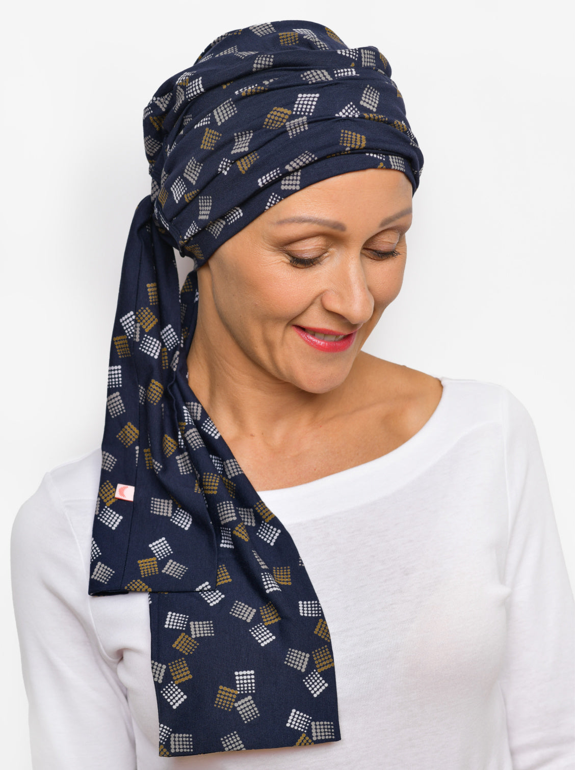 chemo sjaaltje blauw