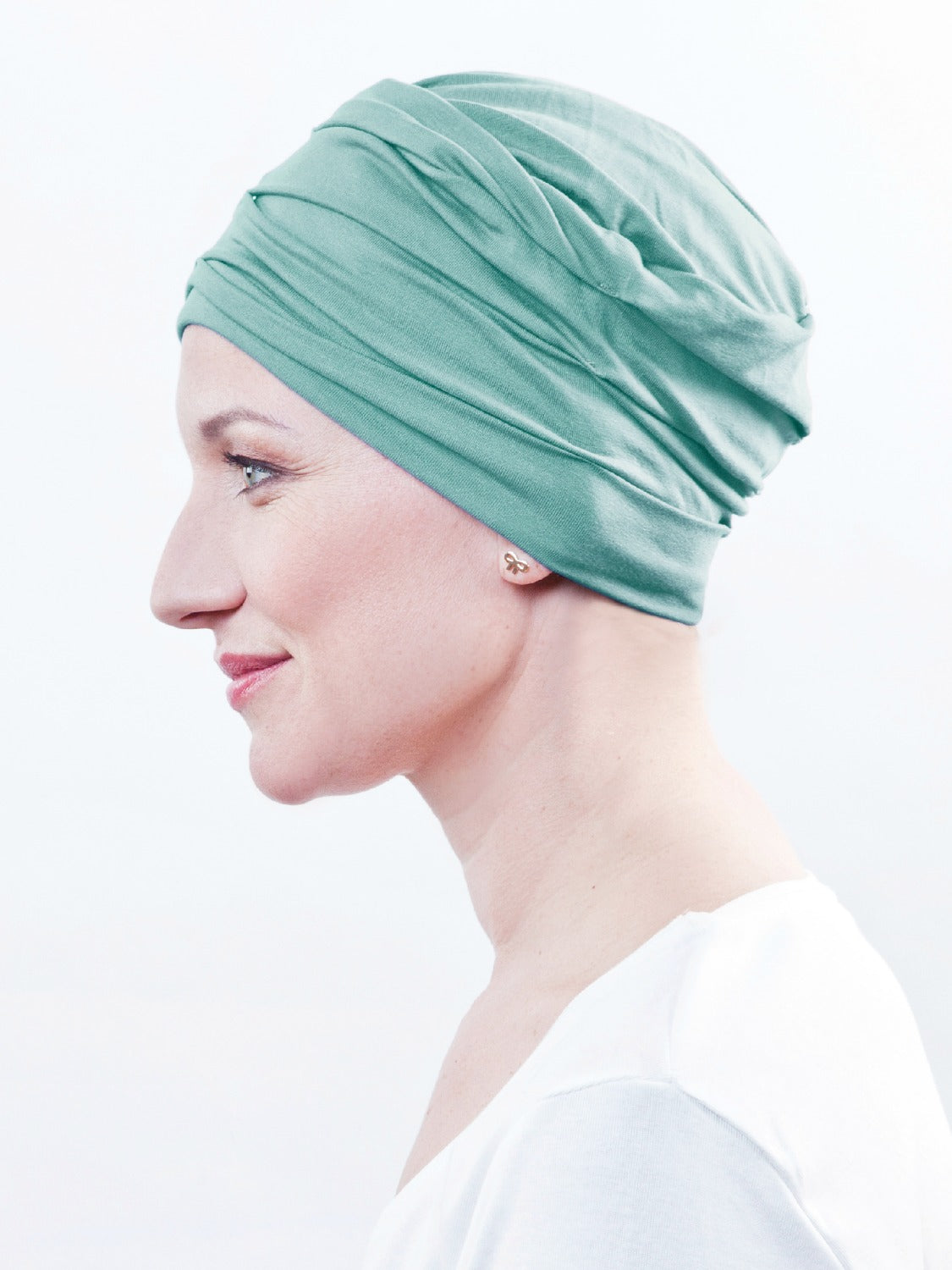 Chemo hat Marlene - Baby blue
