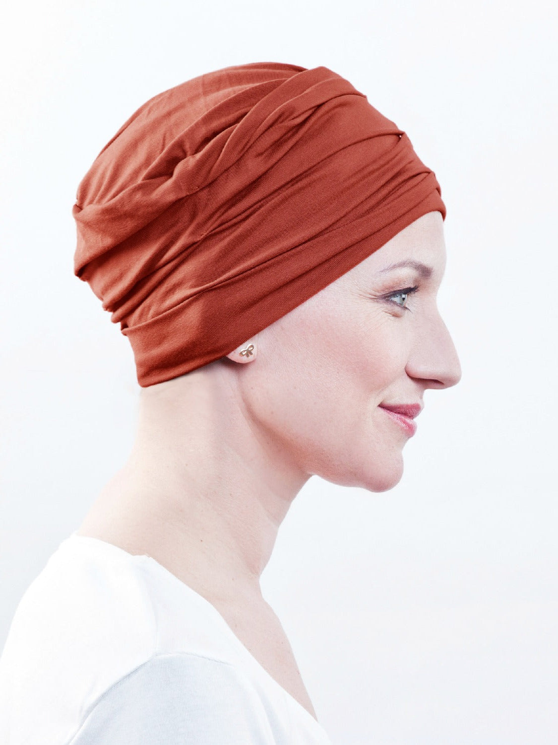 Chemo mutsje Marlene - Brique