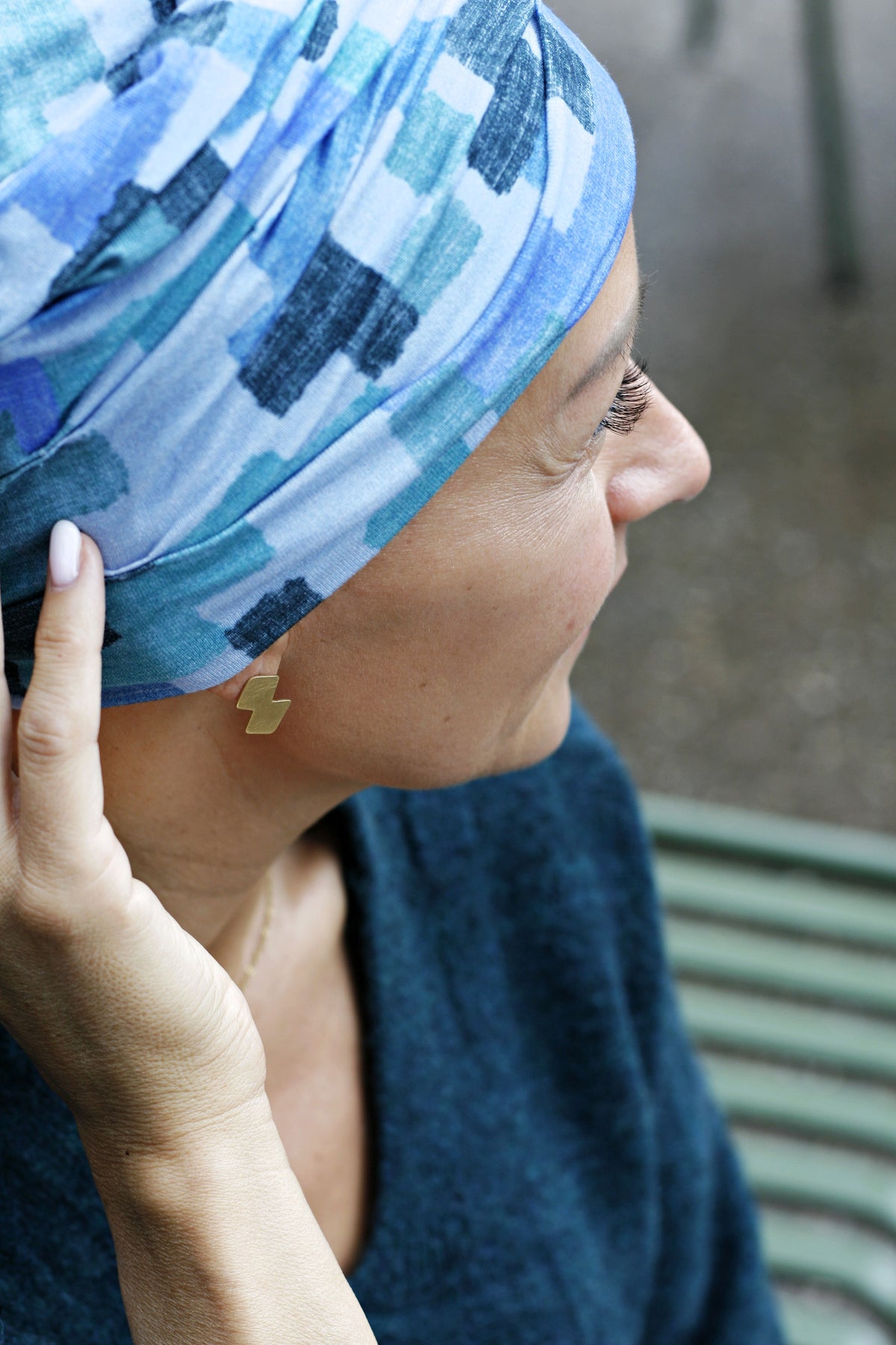 blauw chemo mutsje online