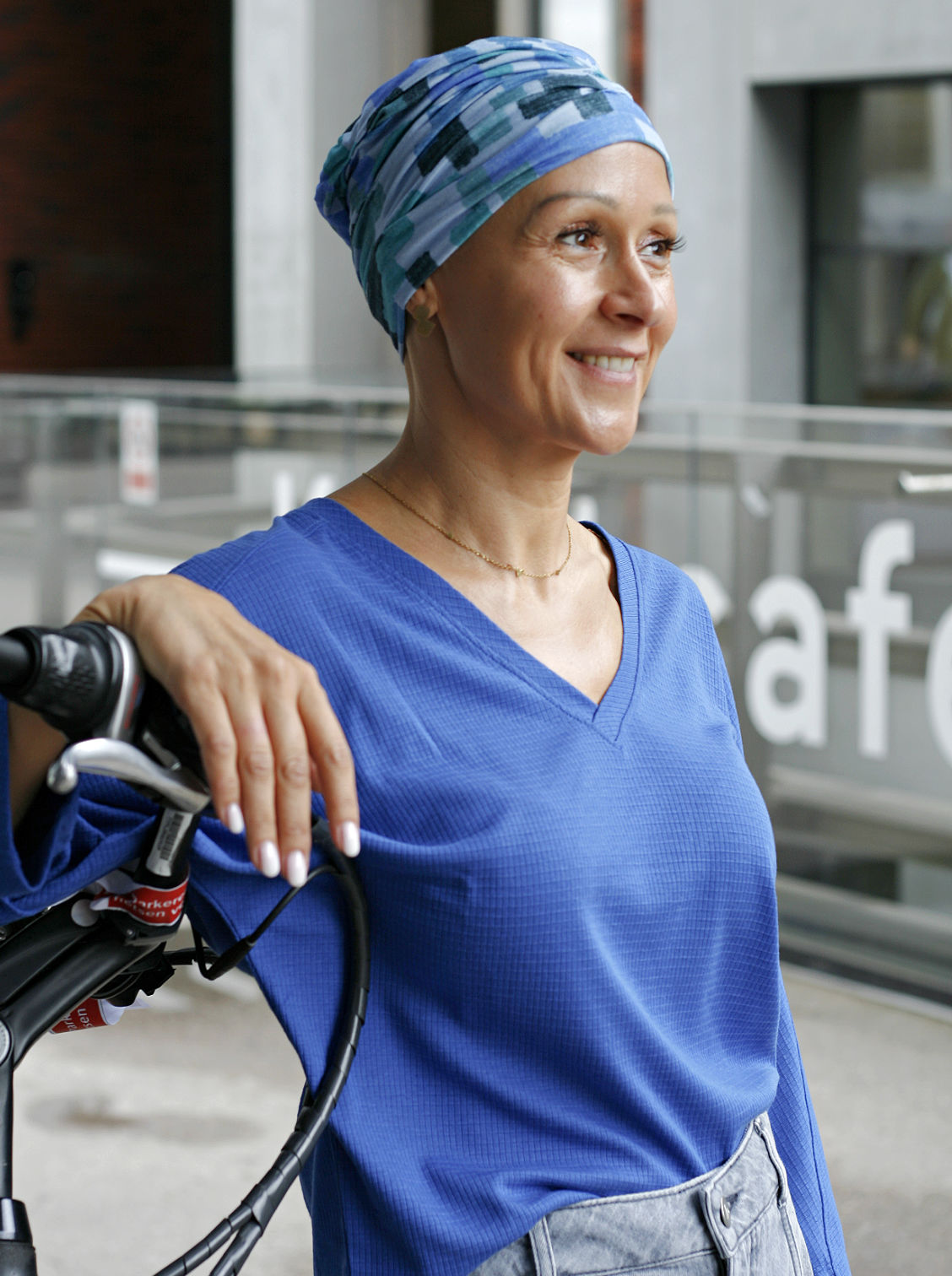 blauw chemo mutsje online