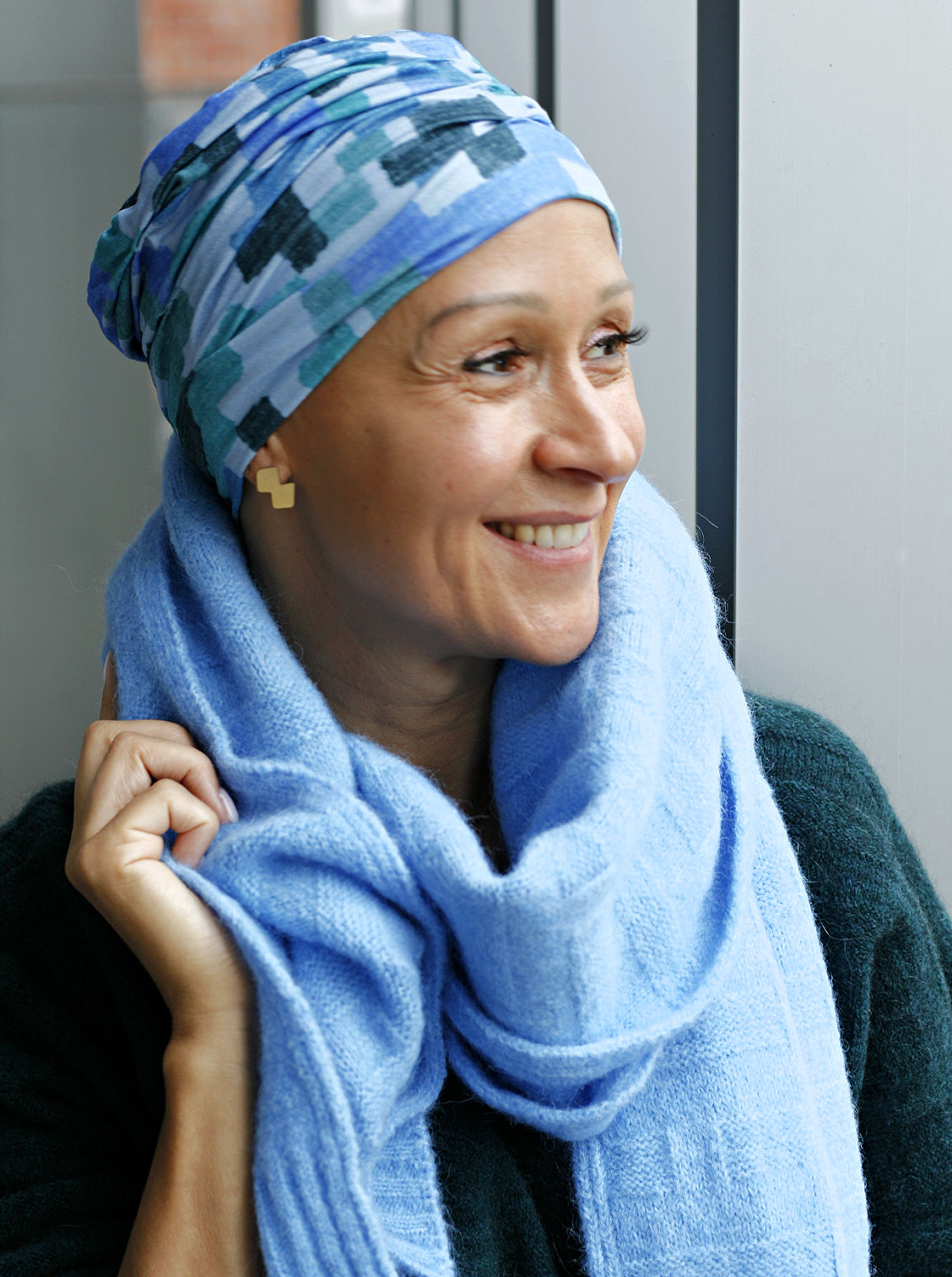 blauw chemo mutsje online