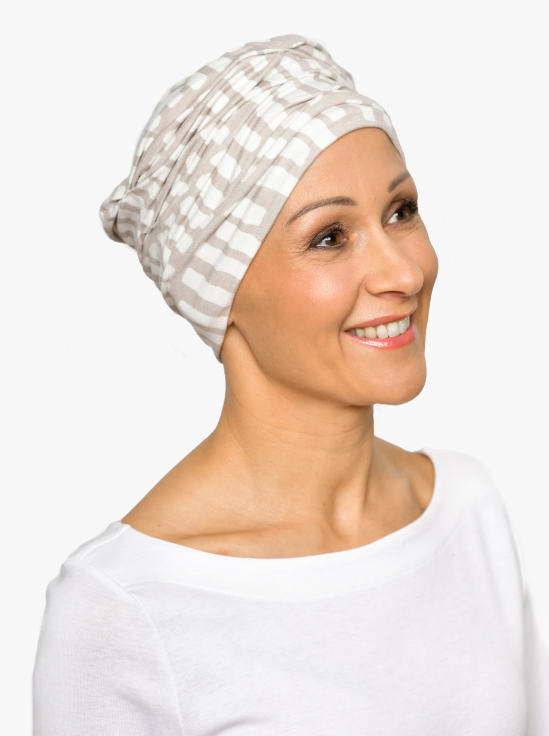 beige mutsje chemotherapie en haaruitval