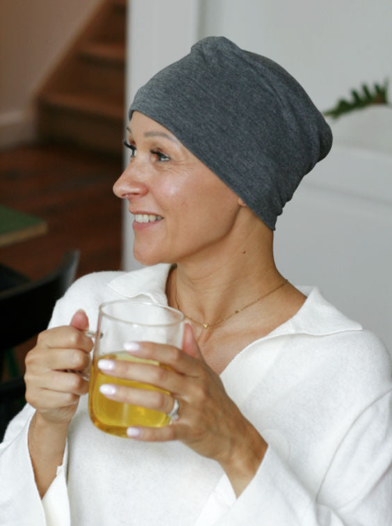 grijs chemo mutsje voor s nachts