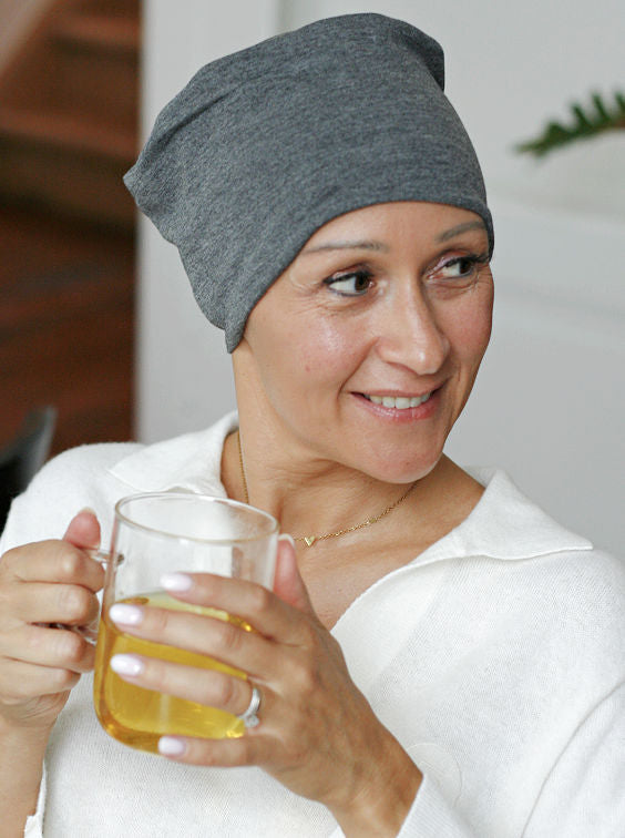 grijs chemo mutsje voor s nachts