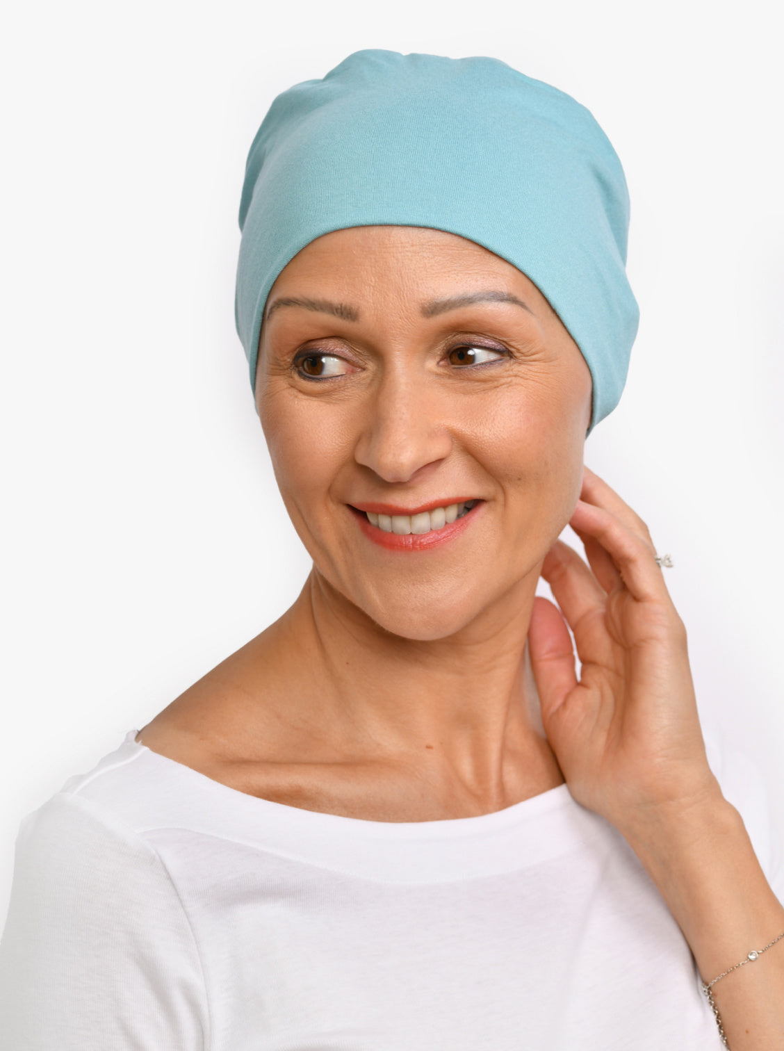 Chemo slaapmutsje Pippa - Baby blue
