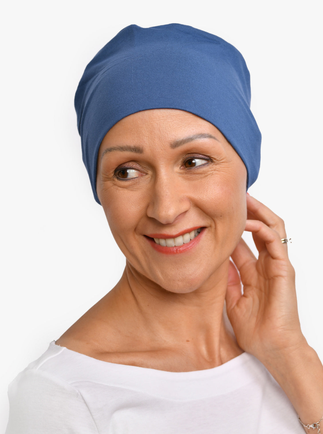 Chemo slaapmutsje Pippa - Night Blue