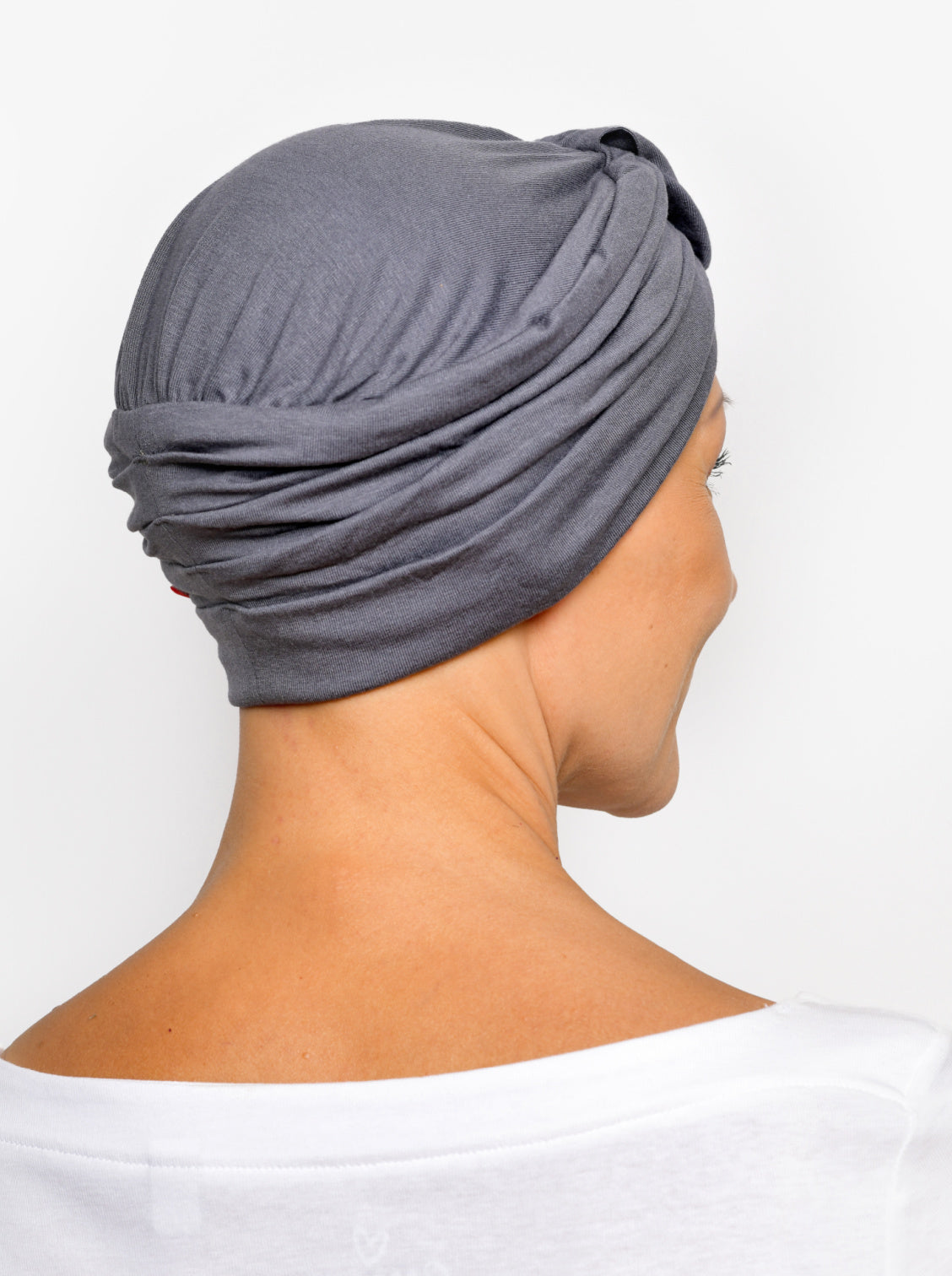 Turban mutsje Sophia – Dark taupe