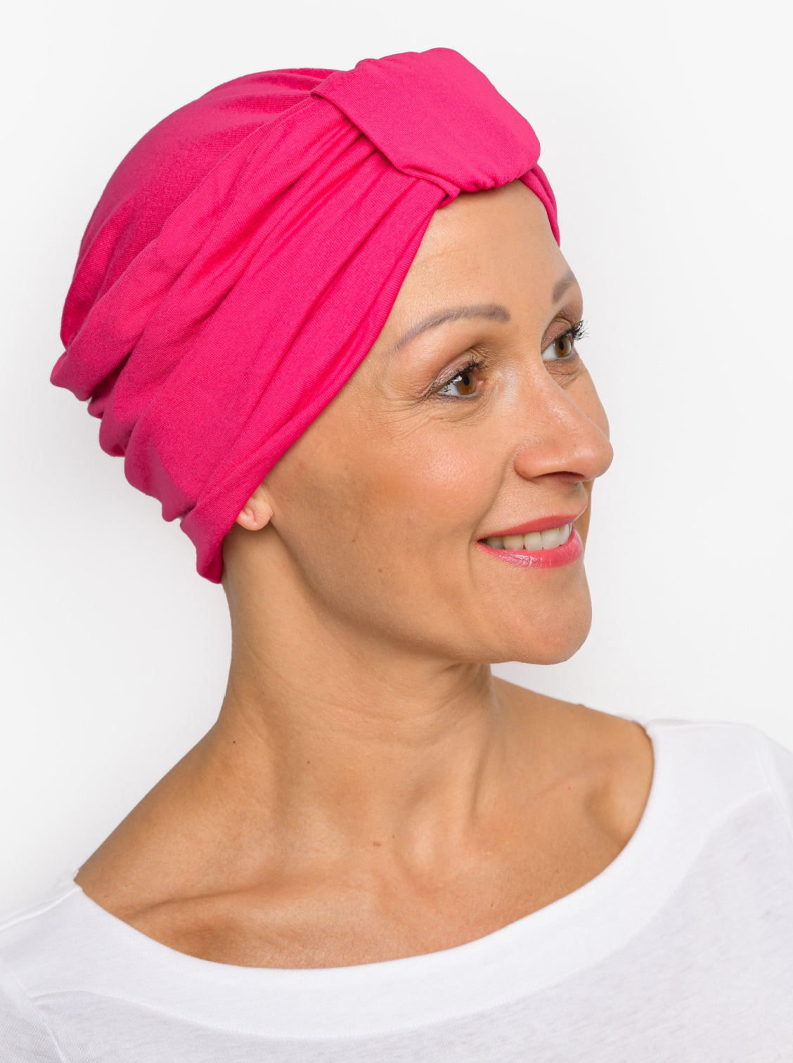 Turban mutsje Sophia – Fuchsia
