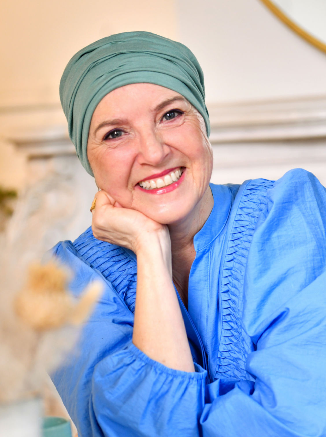 Chemo mutsje Marlene - Spring Green