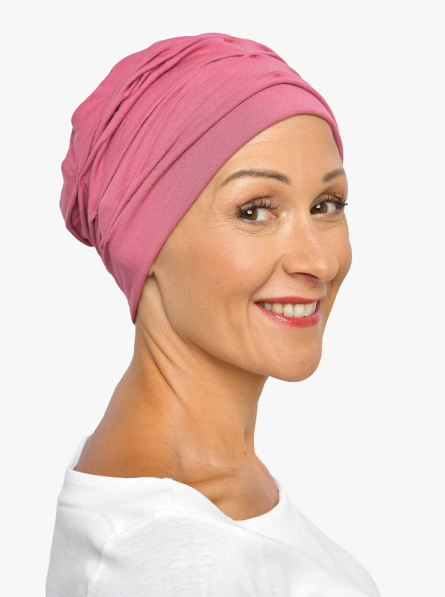 Roze Chemo Mutsje Muts voor bij kanker thuis bezorgd! - Rosette la Vedette