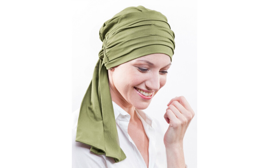 Chemo sjaal Liz - Olive