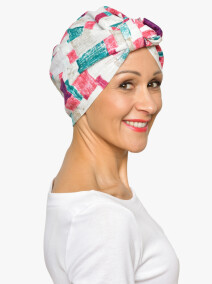 Hijab Accessoires Sjaals & omslagdoeken Bandanas Chemo Scarf Solids Head Cover Alopecia Square Cotton Head Scarf Tichel 