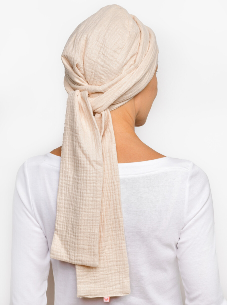 100% Cotton Chemo Scarf with endless Styling options - Rosette la