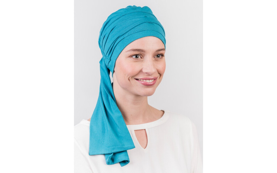 Chemo scarf Liz - Turquoise