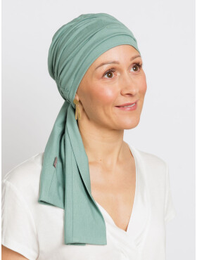 Cancer scarf Liz - Spring Green