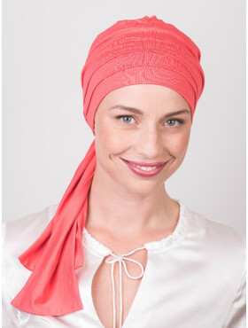 Chemo head scarf Liz - Flamingo