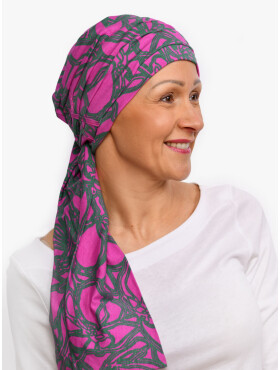 Chemo scarf Liz - Flores