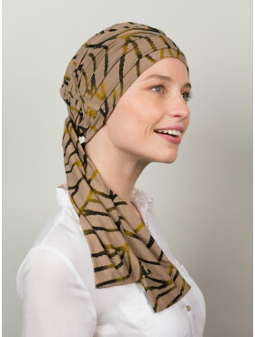 Chemo head scarf Liz - Gold Dust