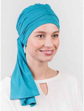 Chemo scarf Liz - Turquoise