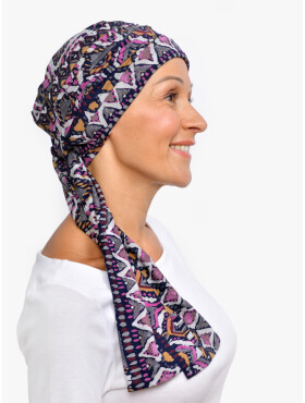 Cancer head scarf Liz - Indian Summer
